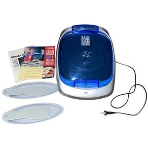 George Foreman Lean Mean Fat Reducing Grill Blue W/ Manual (GR26BWI) Tested!